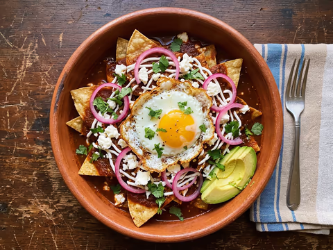 Chilaquiles with Crema